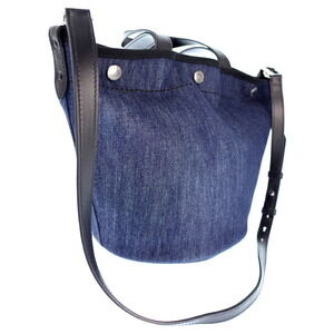Prada Denim Bag Tote Shaped Bucket